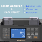 High Speed Bill Counter Machine NC-3 with Preset Value, UV/MG/IR/ADD/BATCH